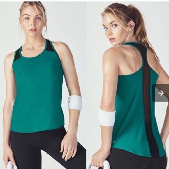 Fabletics Mesh Paneling Amna Tunic Tank Size Medium - Picture 1 of 4
